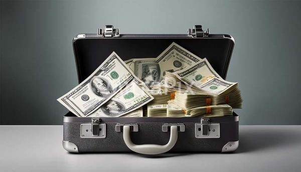 briefcase-with-cash-on-grey