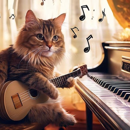 cat-create-an-image-of-a-cat-playing-a-piano-or-a-guitar-the-cat-is-seated-at-the-piano-with-its-paws-touching-the-keys-or-holding-a-guitar-strumming-it-the-setting-includes-a-music-room-or-a-coz