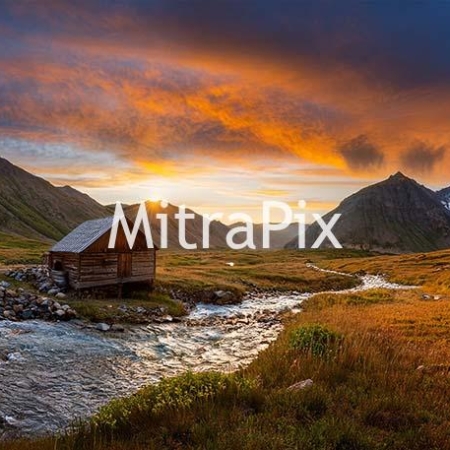 dramatic-sunset-over-rugged-mountains