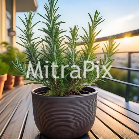 elegant-rosemary-plant-in-a-sleek-pot-on-a-contemporary-balcony