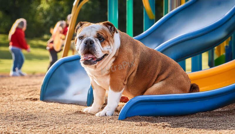 Bulldog on a Slide