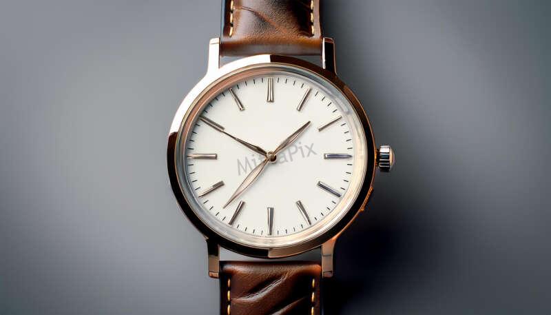 Classic Wristwatch on Grey