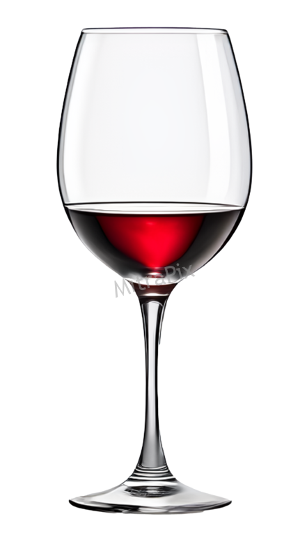 Elegant Wine Glass PNG