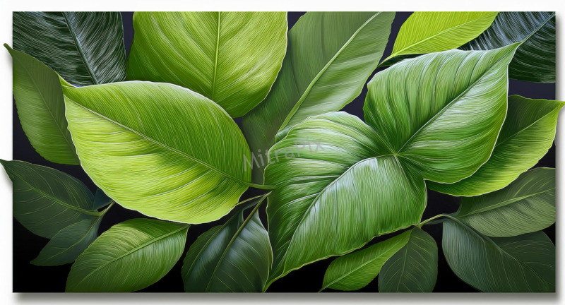 Fresh Green Leaves PNG