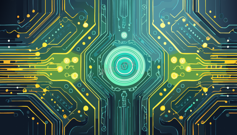 Futuristic Tech Circuit Patterns